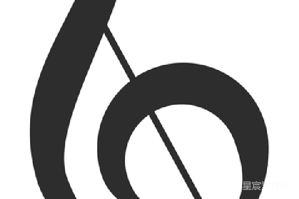 元素素材 琴谱中的五线谱符号