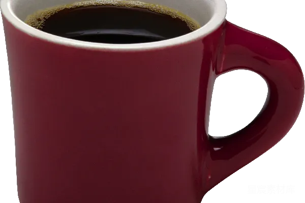 元素素材 红色咖啡杯