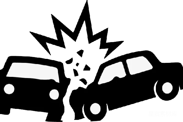 元素素材 交通事故插画
