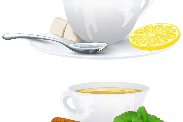 元素素材 咖啡与茶：温暖的饮品时光