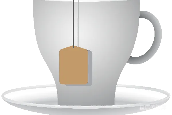 元素素材 茶杯与茶包