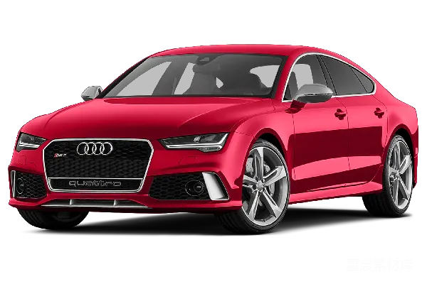 元素素材 红色奥迪RS7跑车