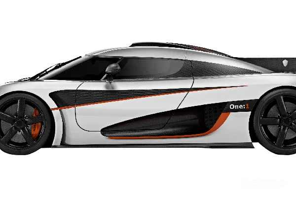 元素素材 Koenigsegg One:1 跑车