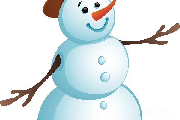 元素素材 雪人