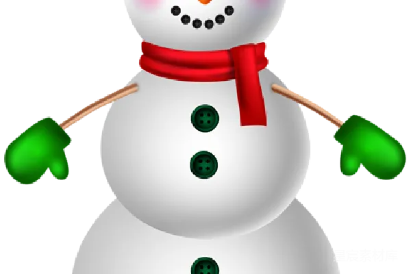 元素素材 雪人