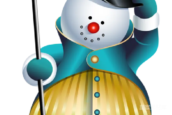 元素素材 雪人