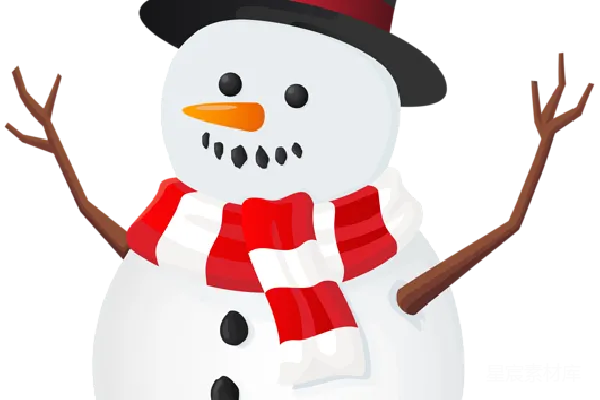 元素素材 雪人