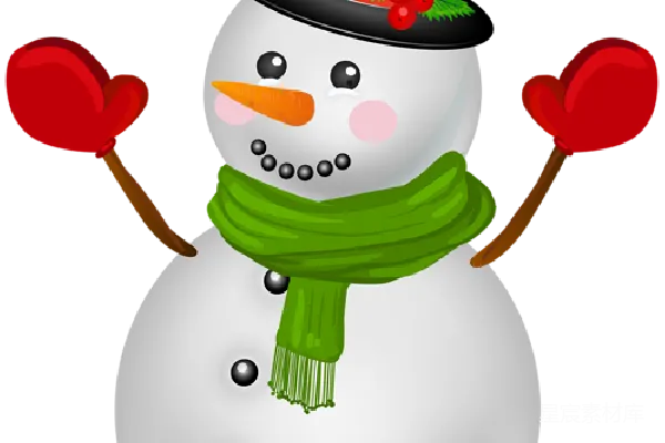 元素素材 雪人