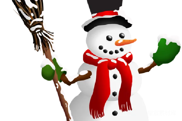 元素素材 雪人