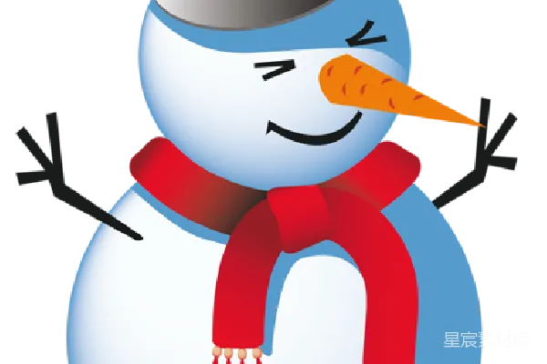 元素素材 雪人