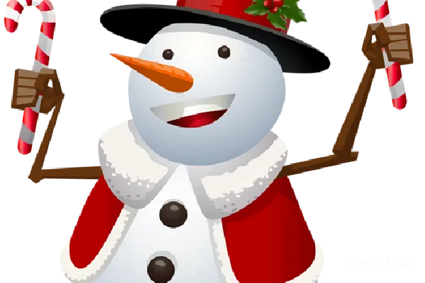 元素素材 雪人