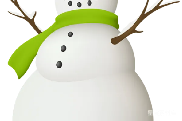元素素材 雪人