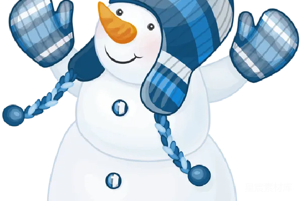 元素素材 雪人