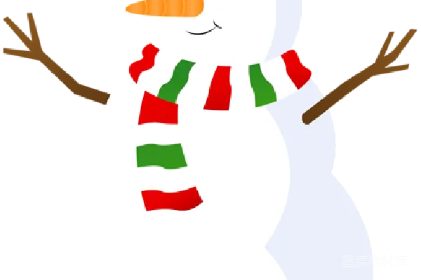 元素素材 雪人