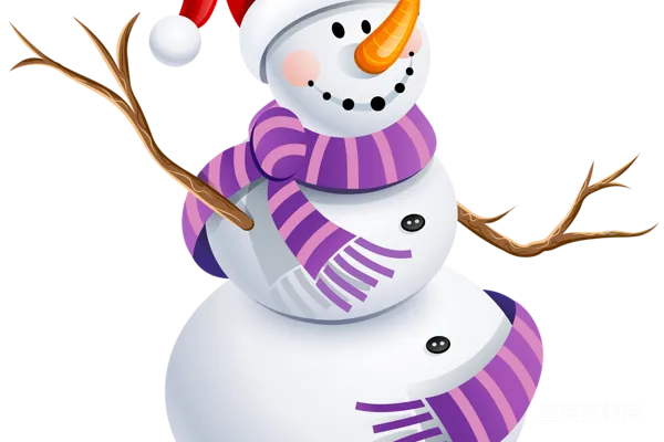 元素素材 雪人