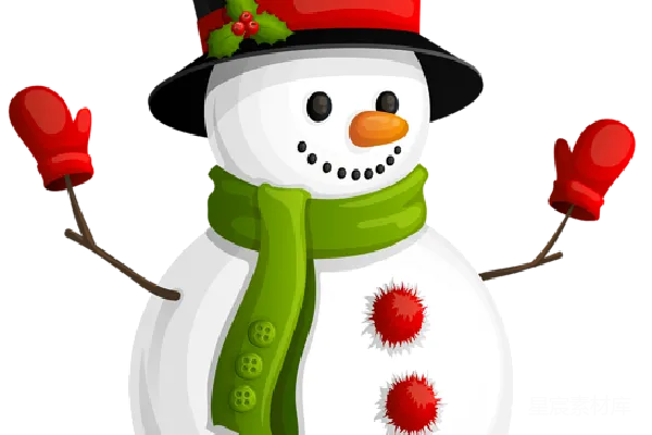 元素素材 雪人