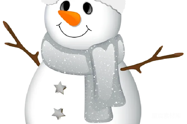 元素素材 雪人