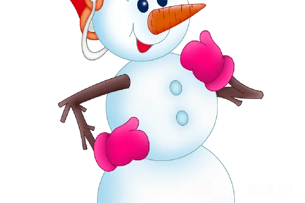 元素素材 雪人