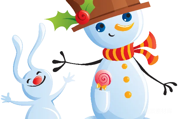 元素素材 雪人