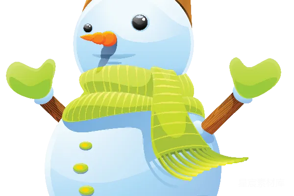 元素素材 雪人