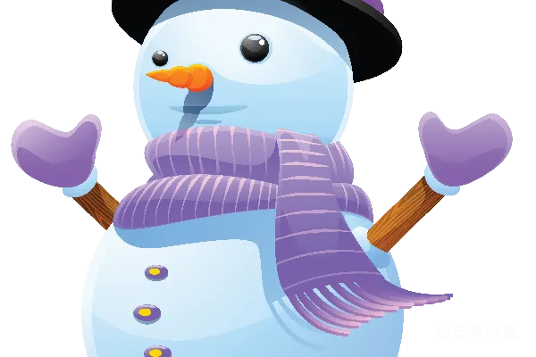 元素素材 雪人