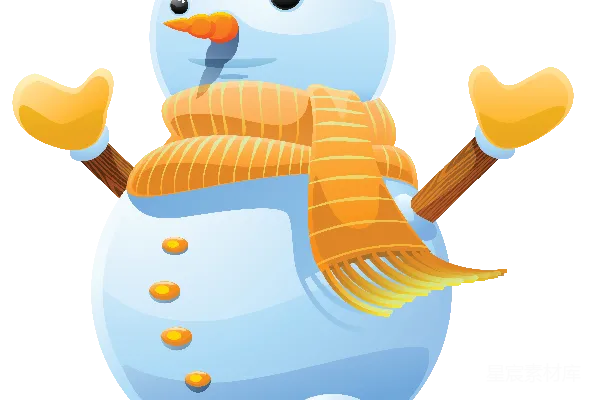 元素素材 雪人