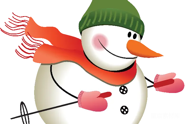 元素素材 雪人