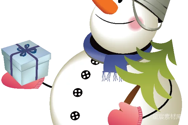 元素素材 雪人
