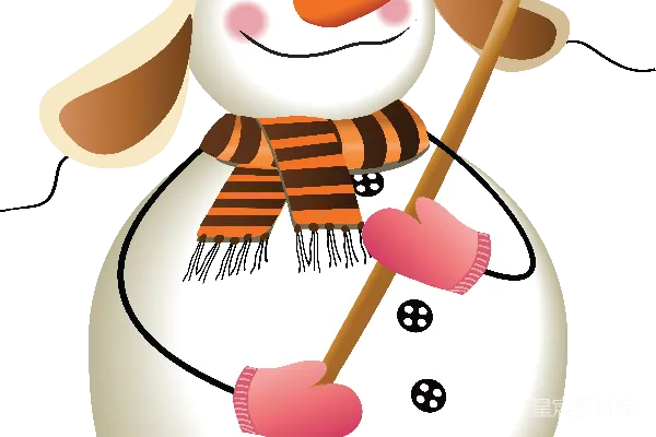 元素素材 雪人