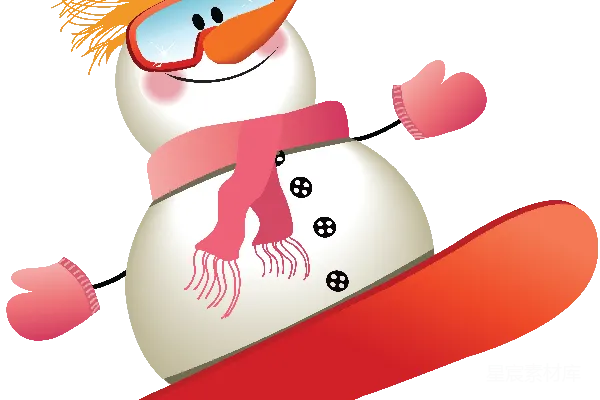 元素素材 雪人