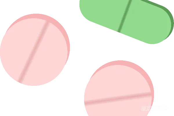 元素素材 彩色药片与胶囊