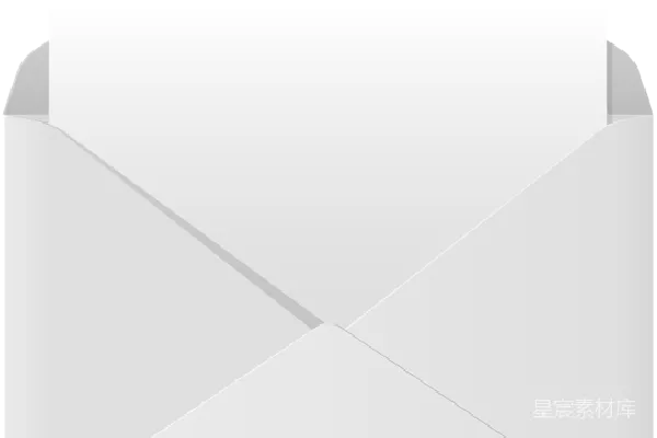元素素材 打开的信封