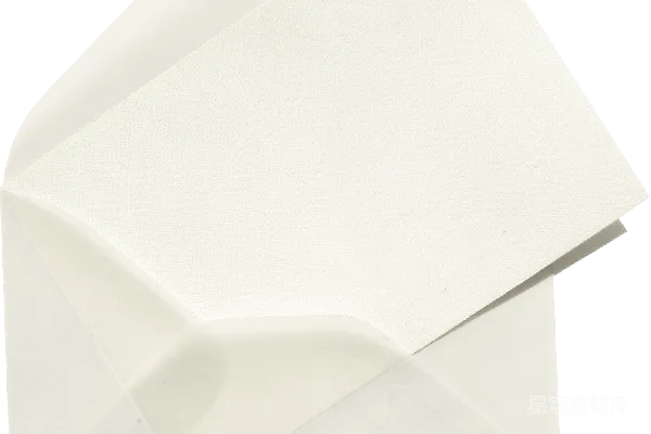 元素素材 心形图案的白色信封