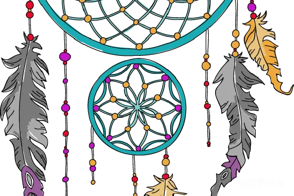 元素素材 梦幻捕梦网
