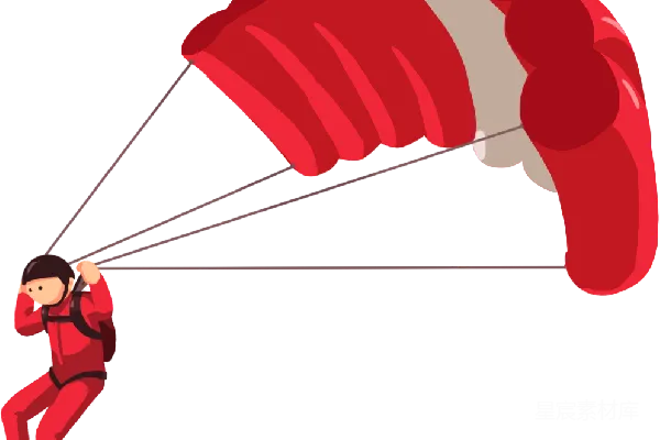 元素素材 parachute