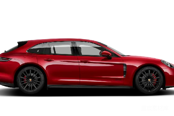 元素素材 红色保时捷Panamera