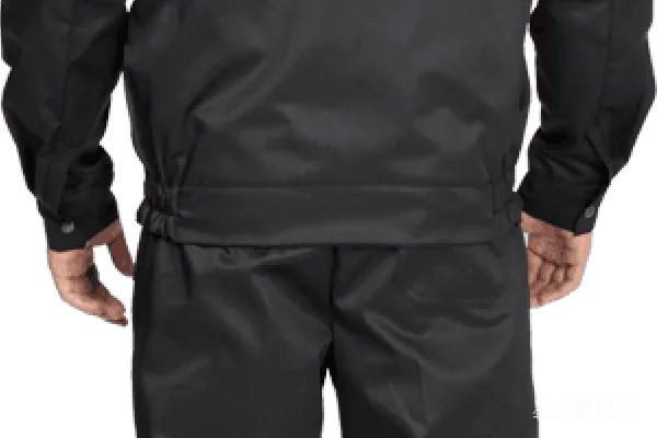 元素素材 黑色工作服套装背面展示