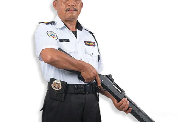 元素素材 警察持枪姿势