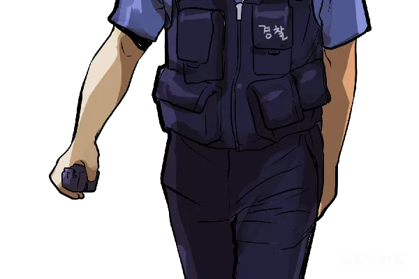 元素素材 警官插画