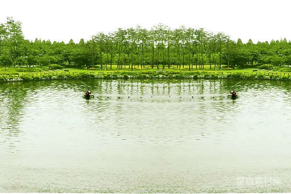 元素素材 宁静的湖畔公园
