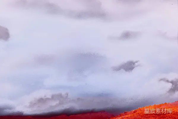 高清摄影 灰云下的棕色和灰色山峦
