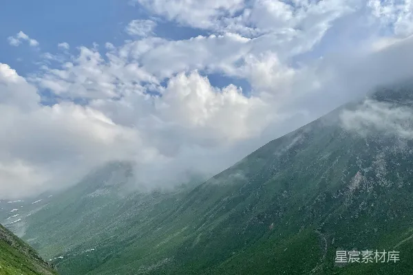 高清摄影 背景山景中的山谷美景