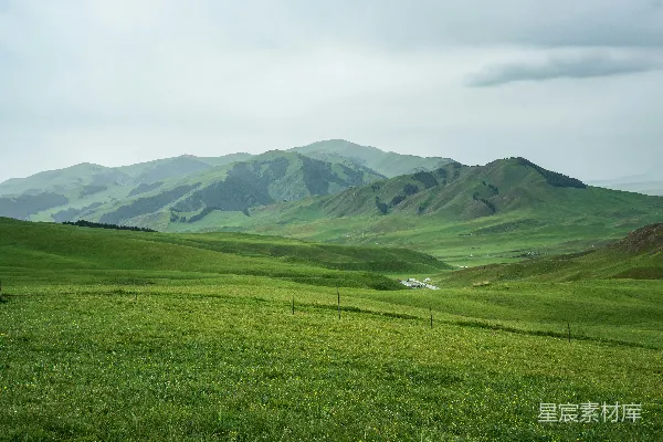 高清摄影 云遮山抹翠绿山谷。