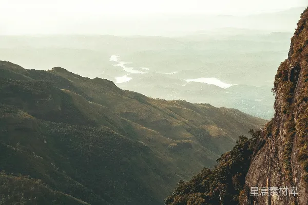 高清摄影 高山山脉的高角度摄影