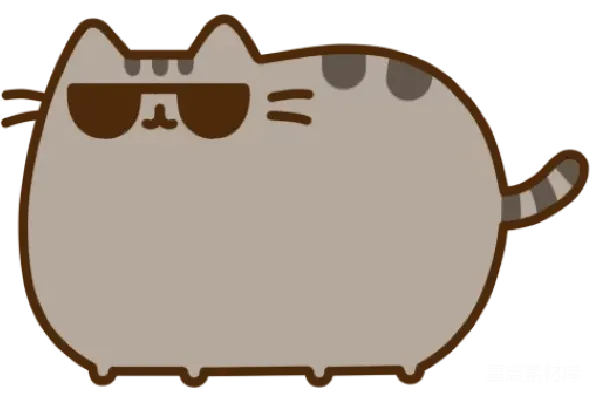元素素材 慵懒的猫咪插画