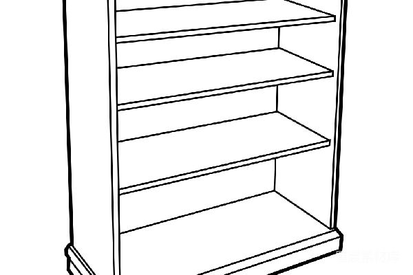 元素素材 书架