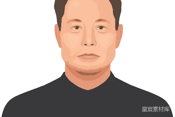 元素素材 简约风格男性肖像