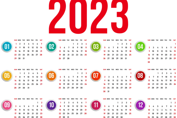 元素素材 2023年日历设计