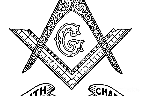 元素素材 共济会符号插图