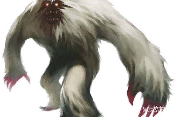 元素素材 恐怖毛发生物